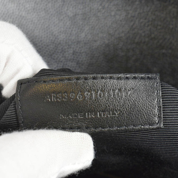 YVES SAINT LAURENT Large Envelope Flap Matelasse Leather Shoulder Bag Black