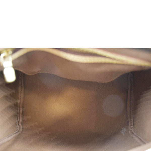 LOUIS VUITTON Speedy 25 Monogram Canvas Satchel Bag Brown