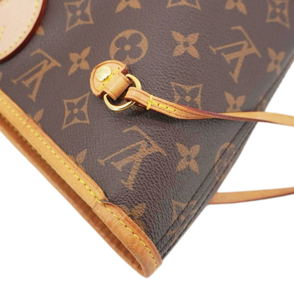 LOUIS VUITTON Neverfull MM Monogram Canvas Shoulder Bag Brown