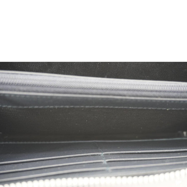 GUCCI GG Supreme Canvas Zip Around Wallet White 408831