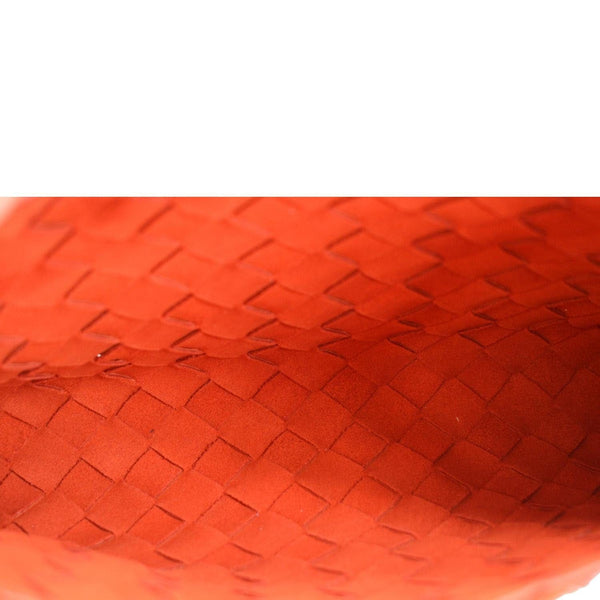 BOTTEGA VENETA Intrecciato Leather Crossbody Messenger Bag Red