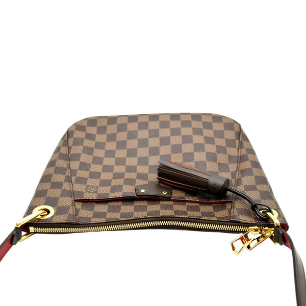 LOUIS VUITTON South Bank Besace Damier Ebene Crossbody Bag Brown