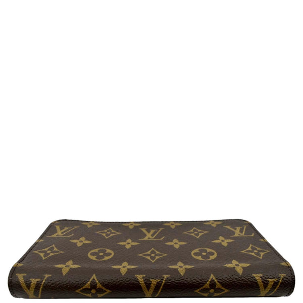 LOUIS VUITTON Monogram Canvas Zippy Wallet Brown