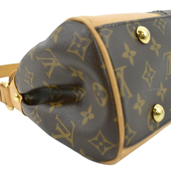 LOUIS VUITTON Beverly MM Monogram Canvas Satchel Bag Brown