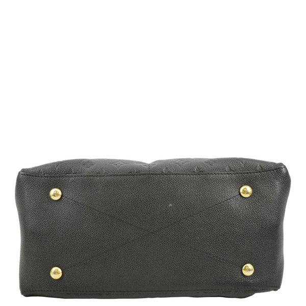 LOUIS VUITTON Maida Monogram Empreinte Leather Hobo Shoulder Bag Black