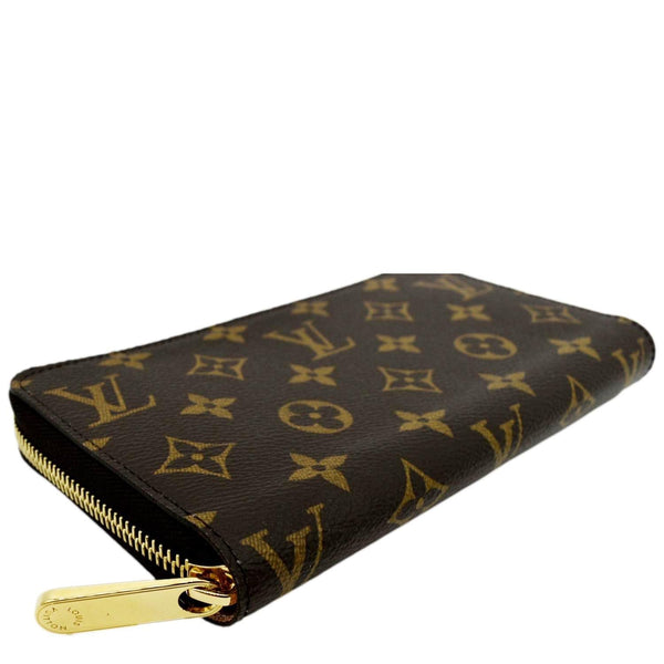 LOUIS VUITTON Monogram Canvas Zippy Wallet Brown