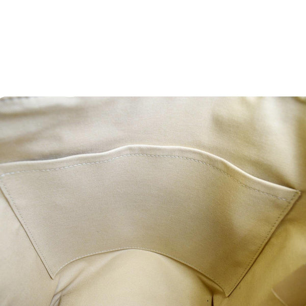 LOUIS VUITTON Totally MM Damier Azur Shoulder Bag White