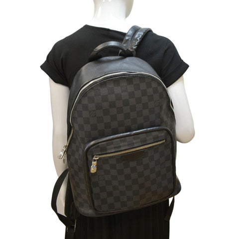 LOUIS VUITTON Josh Damier Graphite Backpack Black