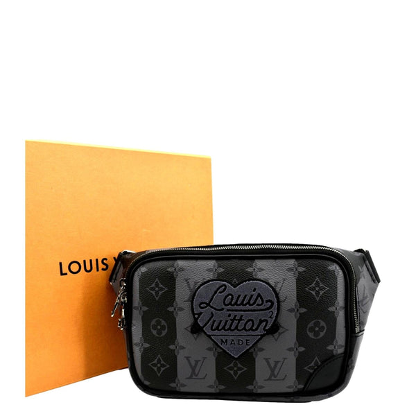 LOUIS VUITTON Modular Sling Monogram Eclipse Shoulder Bag Black