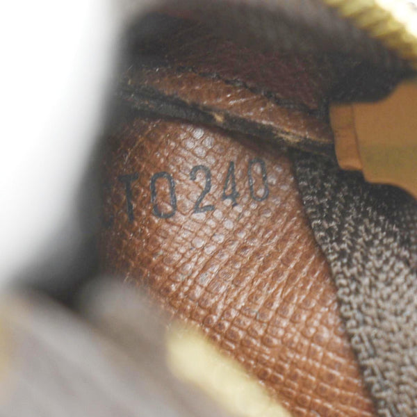 LOUIS VUITTON Pochette Key Cles Monogram Canvas Coin Case Brown