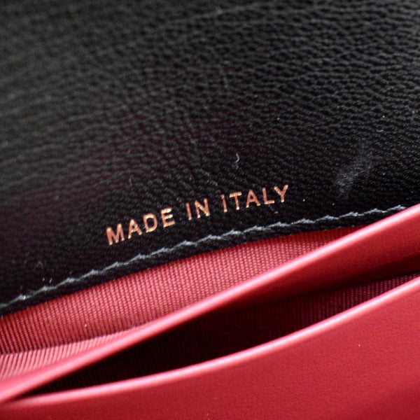 CHANEL 19 Quilted Leather Long Flap Wallet Black