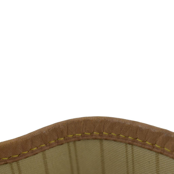 LOUIS VUITTON Neverfull MM Damier leather Shoulder Bag White