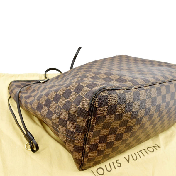 LOUIS VUITTON Neverfull GM Damier Ebene Tote Shoulder Bag Brown