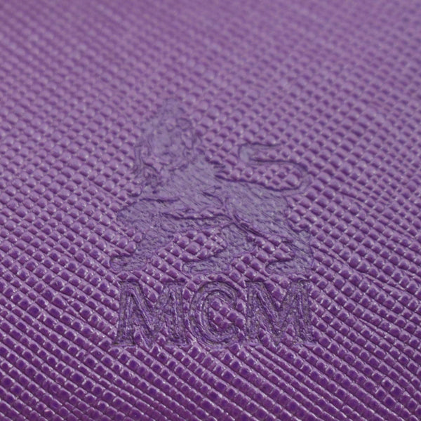 MCM Vintage Bifold Leather Wallet Purple