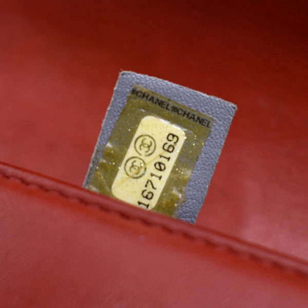 CHANEL Boy Flap with Stingray Leather Shoulder Bag Red - Final Sale