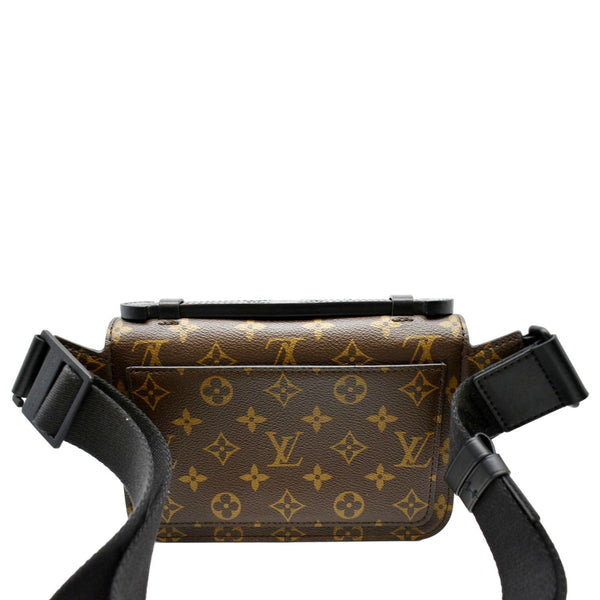 LOUIS VUITTON S-Lock Sling Monogram Macassar Crossbody Bag Brown