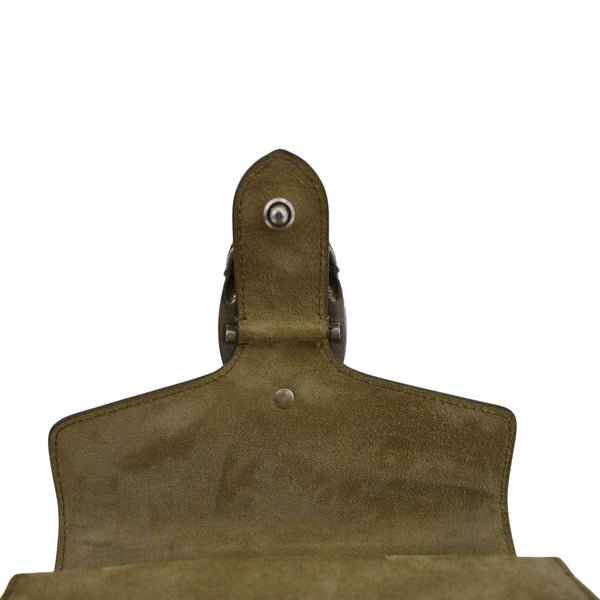 GUCCI Dionysus Mini GG Supreme Canvas Crossbody Bag Beige 421970