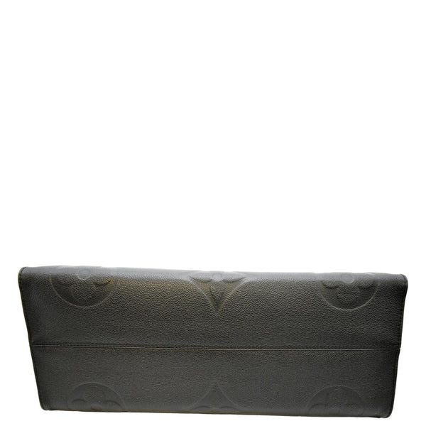 LOUIS VUITTON Onthego GM Monogram Empreinte Leather Tote Bag Black