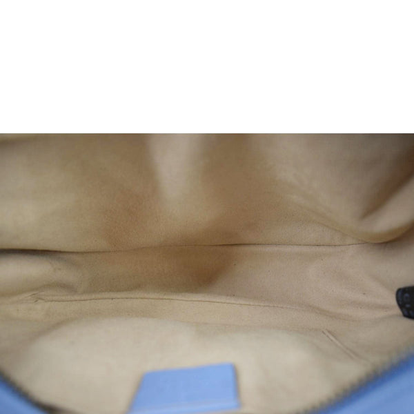 GUCCI GG Marmont Matelasse Leather Crossbody Bag Light Blue 447632