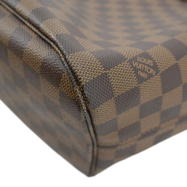 LOUIS VUITTON Neverfull MM Damier Ebene Shoulder Bag Brown