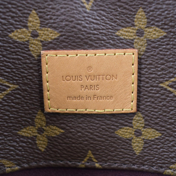 LOUIS VUITTON Melie Monogram Canvas Hobo Bag Brown