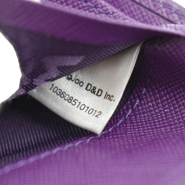 MCM Vintage Bifold Leather Wallet Purple