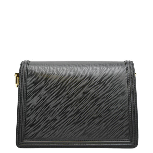 LOUIS VUITTON Dauphine MM Epi Leather Shoulder Bag Black