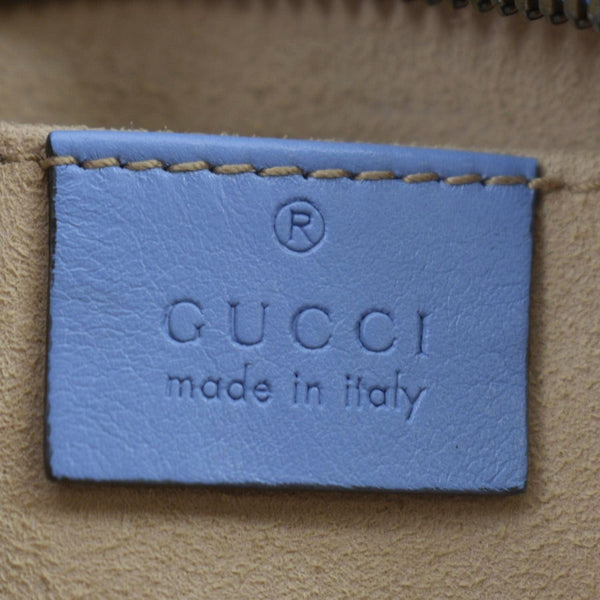 GUCCI GG Marmont Matelasse Leather Crossbody Bag Light Blue 447632