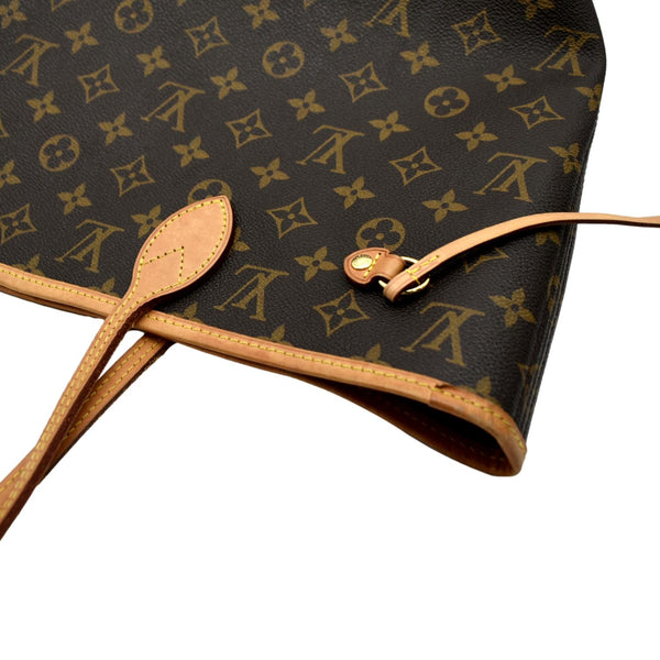 LOUIS VUITTON Neverfull MM Monogram Canvas Tote Bag Brown