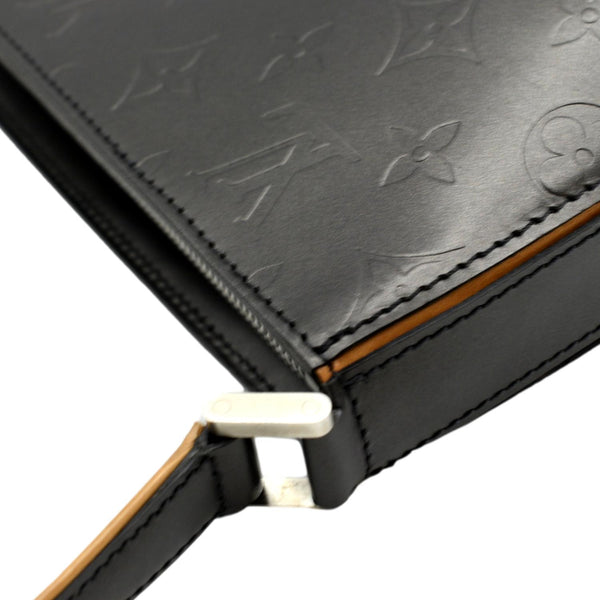 LOUIS VUITTON Pochette Accessoires Monogram Mat Fowler Pouch Bag Black