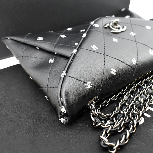 Chanel CC Envelope Printed Lambskin Leather Bag - Top Right