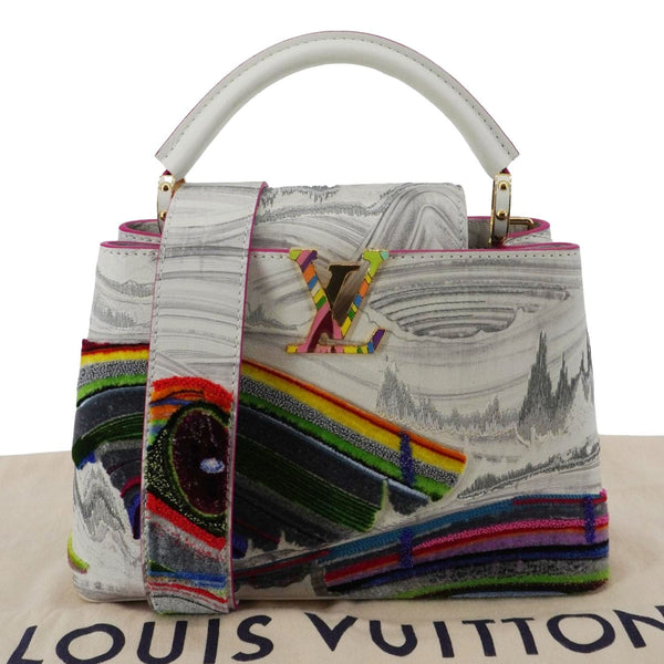 LOUIS VUITTON Artycapucines BB Huang Yuxing 145 of 200 Limited Edition Leather Shoulder Bag Multicolor