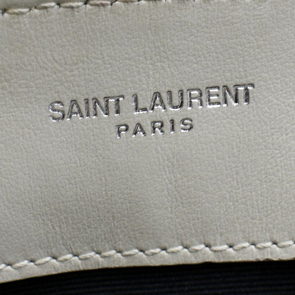 YVES SAINT LAURENT Loulou Toy Quilted Leather Crossbody Bag Ivory