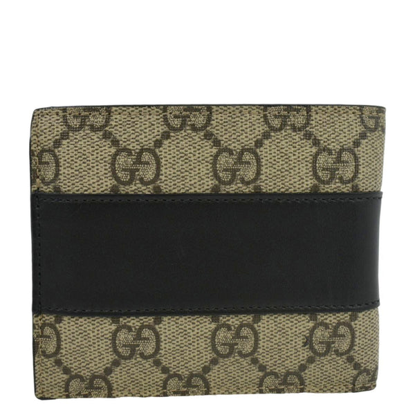 GUCCI GG Supreme Monogram Canvas Bifold Wallet Beige 451240
