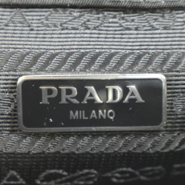 PRADA Double Pocket Mini Nylon Backpack Shoulder Bag Black