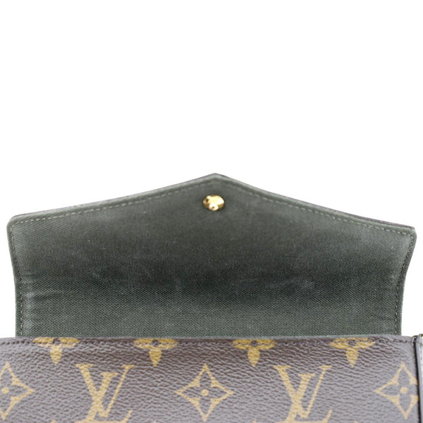 LOUIS VUITTON Felicie Strap & Go Pochette Monogram Canvas Shoulder Bag Brown