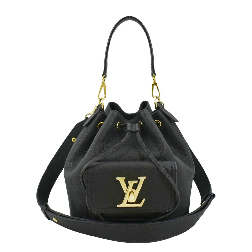 Louis Vuitton Lockme Bucket Black Calf