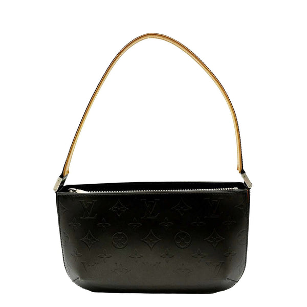 LOUIS VUITTON Pochette Accessoires Monogram Mat Fowler Pouch Bag Black