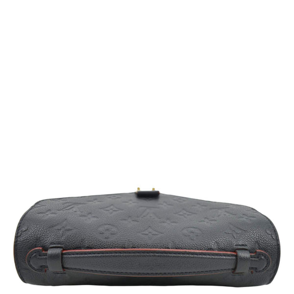 LOUIS VUITTON Metis Pochette Empreinte Leather Crossbody Bag Navy Blue