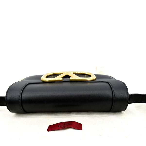 VALENTINO Garavani Supervee Leather Crossbody Bag Black