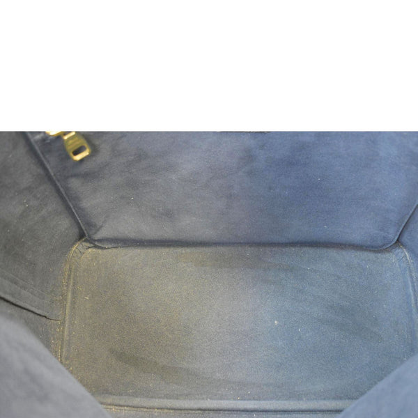 LOUIS VUITTON Neverfull MM Empreinte Leather Tote Shoulder Bag Black