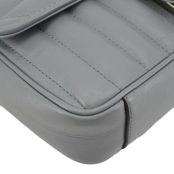 GUCCI GG Marmont Mini Matelassé Bag – Side Bottom View