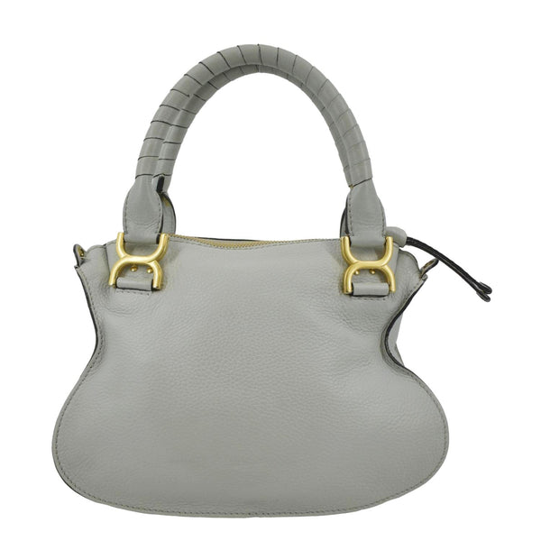 CHLOE Marcie Small Calfskin Leather Shoulder Bag Grey