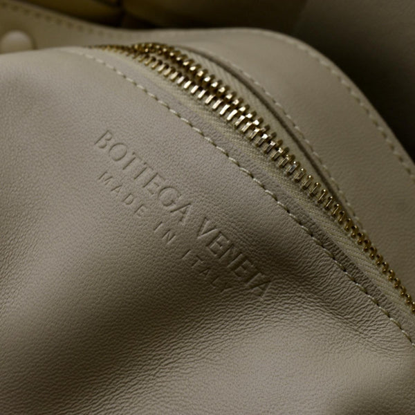 BOTTEGA VENETA Cassette Intreccio Leather Crossbody Bag Beige