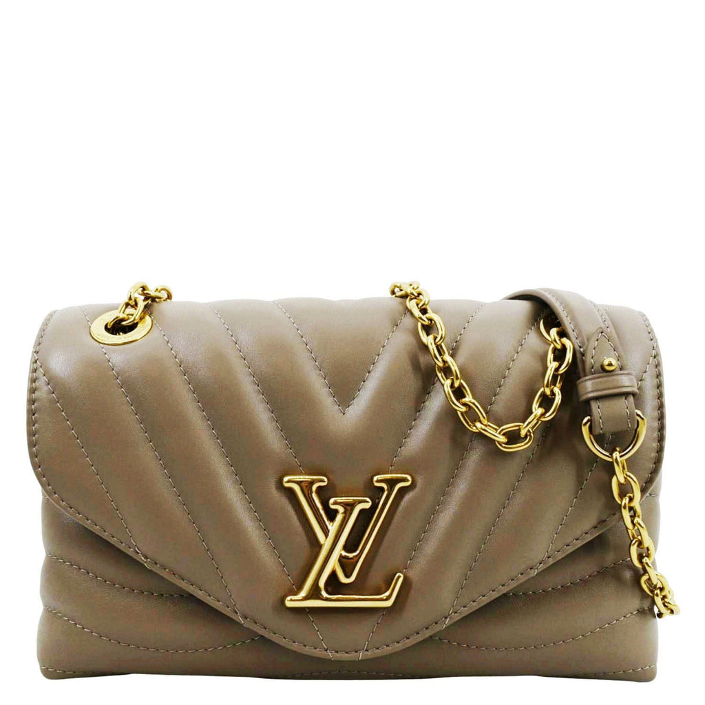 New wave leather handbag Louis Vuitton Beige in Leather - 35076067