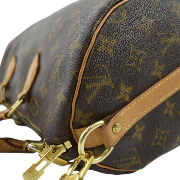 LOUIS VUITTON Speedy 30 Bandouliere Monogram Canvas Shoulder Bag Brown