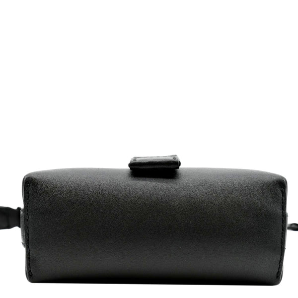 MCM Portuna Visetos Monogram Canvas Crossbody Bag in Cognac Color - Bottom