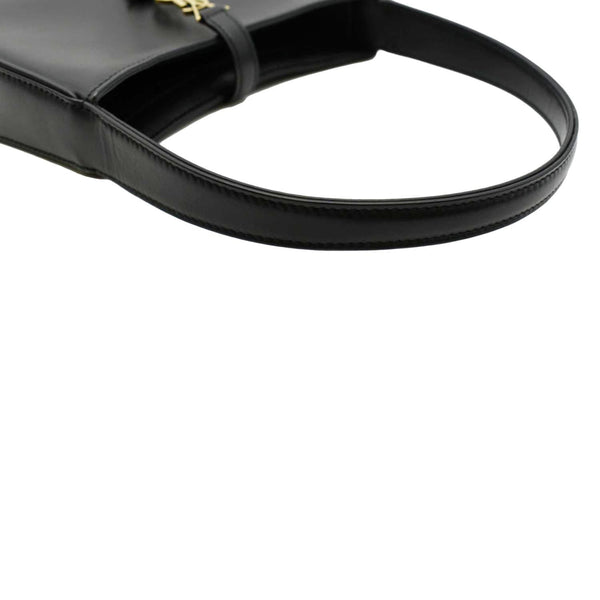 YVES SAINT LAURENT Le 5 A 7 Mini Leather Satchel Bag Black