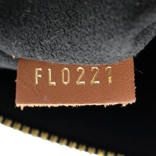 LOUIS VUITTON V TOTE MM Monogram Leather Hobo Bag Black