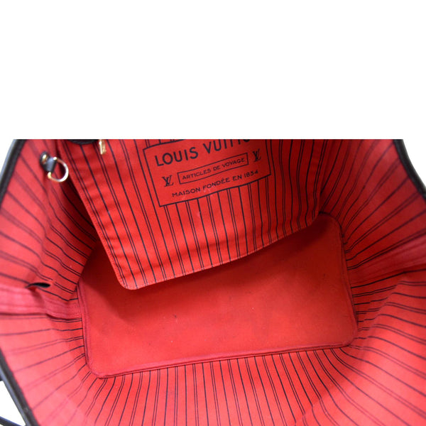 LOUIS VUITTON Neverfull GM Damier Ebene Tote Shoulder Bag Brown